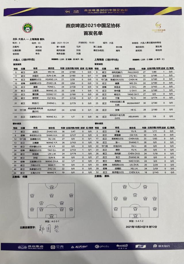 开云体育线上-大连人vs上海海港：奥斯卡伤缺 单外援对全华班